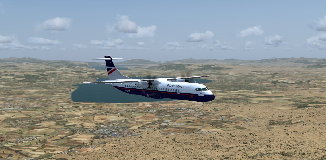 ATR72 descending for Makedonia