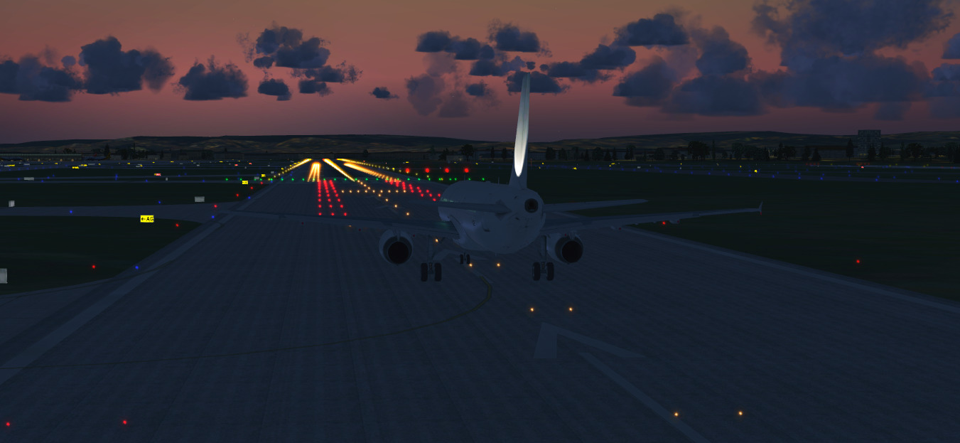 Dawn in a A321