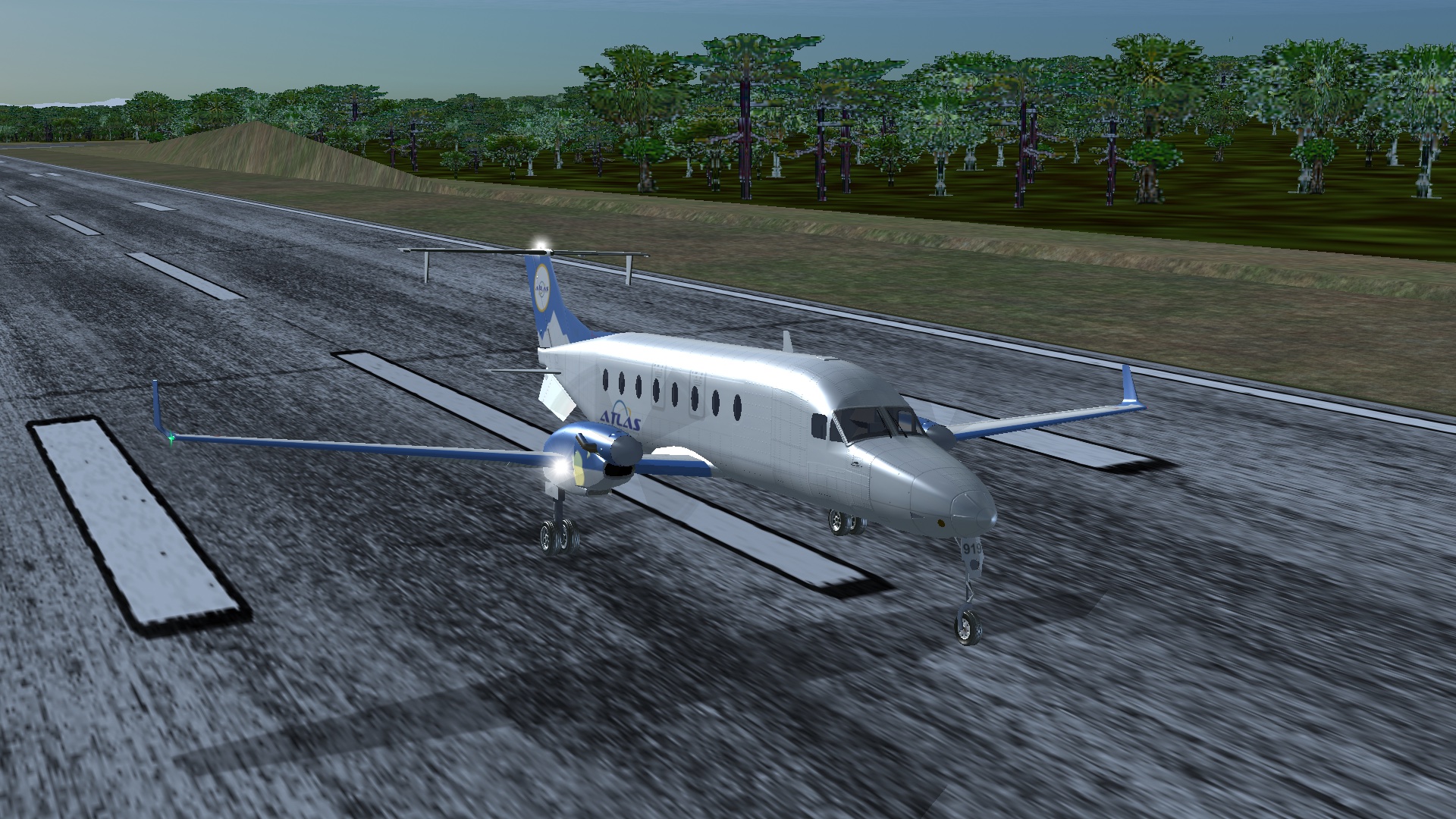 Flightgear scenery.
Landing at La Paz J.F. Kennedy Intl. (SLLP) with the B1900b. Flight AVA3138.
